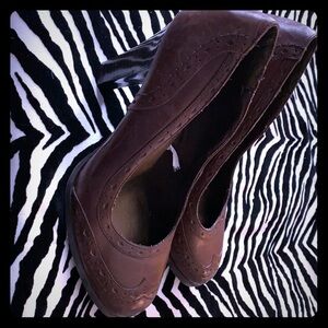 Brown Leather Heels